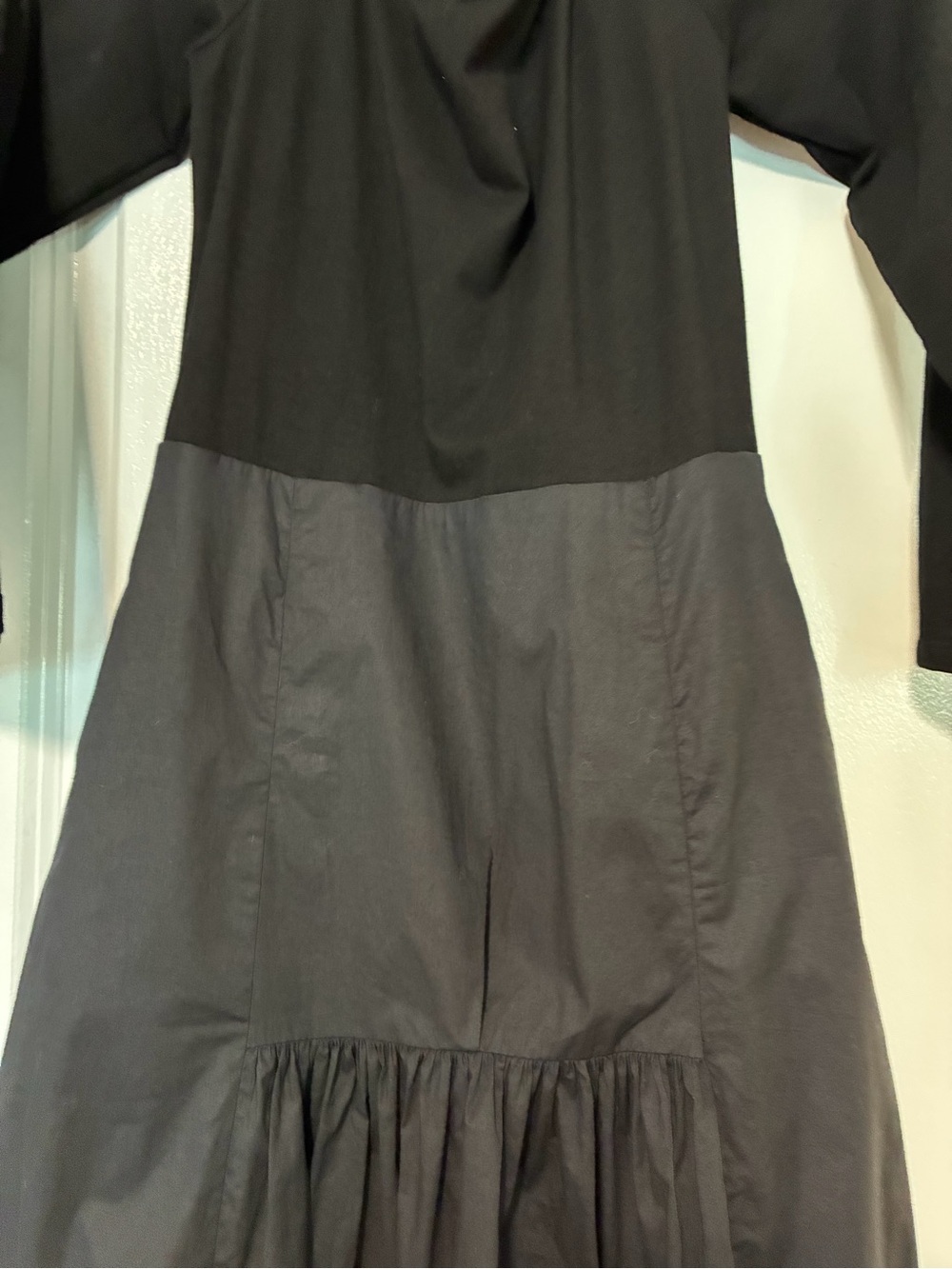 Tuckernuck Black Marissa Midi Dress Fit and Flare Off-the-Shoulder sz S - Picture 5 of 12